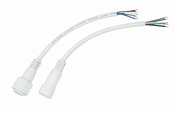 Соединительный кабель (5pin) герметичный (IP67) 5х0.5мм² 300V белый Rexant 11-9450