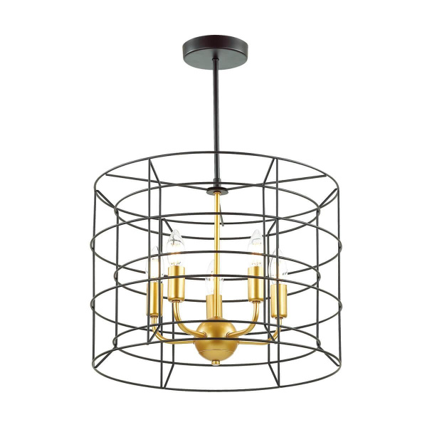 Lumion 4410/5 LN19 134 черный, золотой Люстра потолочная E14 5*40W 220V RUPERT