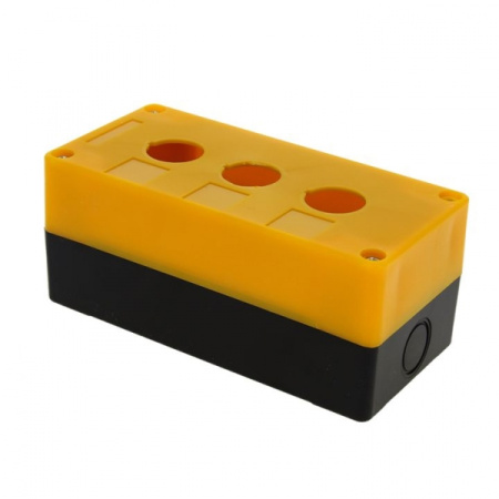 EKF PROxima Корпус КП103 пластиковый 3 кнопки желтый cpb-103-o