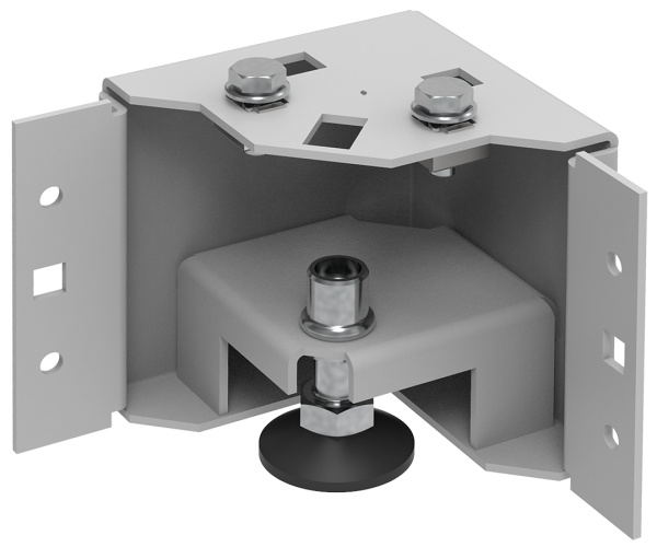 IEK ZPAS ITK Уголок цоколя h=100мм регулируемая серый (4шт/комплект) ZP-BC35-B1-01
