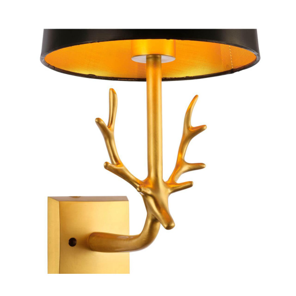 Купить ST Luce SL1123.201.01 Светильник настенный Латунь/Черный, Золото E14 1*40W