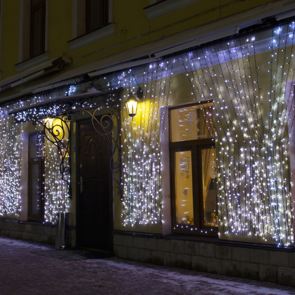 Купить Arlight Светодиодная гирлянда ARD-CURTAIN-PRO-2000x3000-BLACK-760LED-FLASH WHITE/WHITE (230V, 70W) (Ardecoled, IP65) 026057