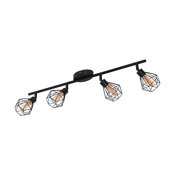 Eglo 32767 Светодный спот ZAPATA 1, 4X3W(G9-LED), сталь, черный/стекло, янтарный