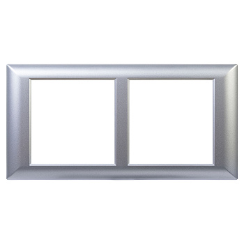 DKC Рамка-суппорт "Avanti" для "In-liner Front",  серебристый металлик, 4модуля