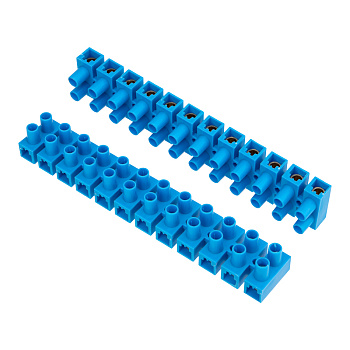 Клеммная винтовая колодка KВ-35 10-35, ток 80 A, полиэтилен синий (10 шт./уп.) Rexant 07-5035-4