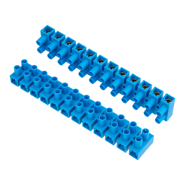 Клеммная винтовая колодка KВ-35 10-35, ток 80 A, полиэтилен синий (10 шт./уп.) Rexant 07-5035-4