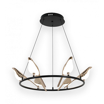 Kink Light 08446-6A,33 Люстра Арси черный/золото d65 h150 Led 6*10W (4000K)