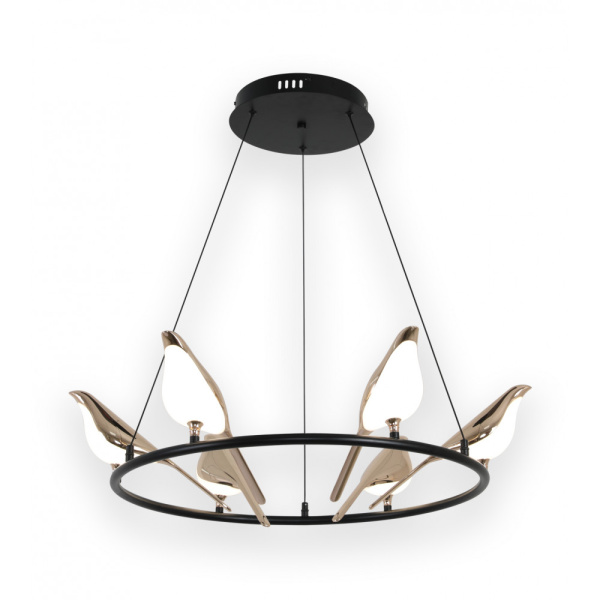 Kink Light 08446-6A,33 Люстра Арси черный/золото d65 h150 Led 6*10W (4000K)