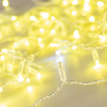 Arlight Светодиодная гирлянда ARD-STRING-CLASSIC-10000-CLEAR-100LED-FLASH Gold (230V, 7W) (Ardecoled, IP65) 025820