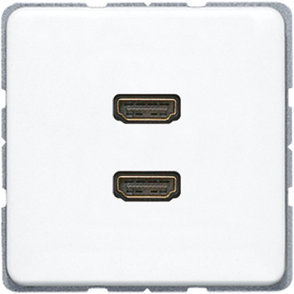 JUNG Мультимедиа-розетка, белый MACD1133WW