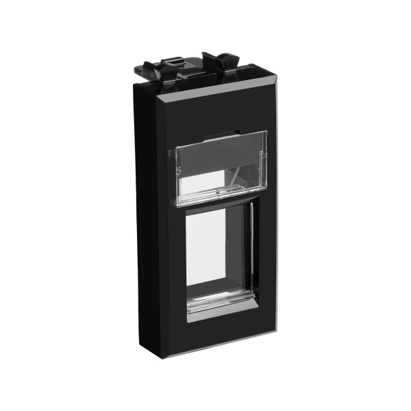 Купить DKC Адаптер для Keystone, "Avanti", "Черный квадрат", 1 модуль