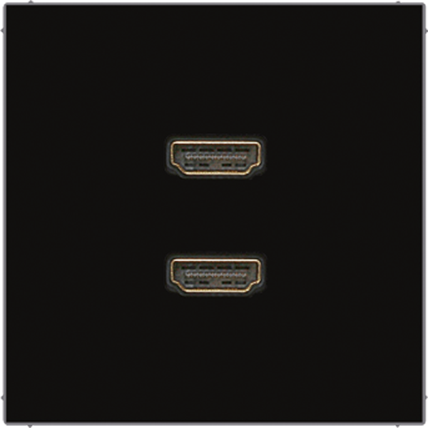 JUNG 2 x HDMI, чёрный MALS1133SW