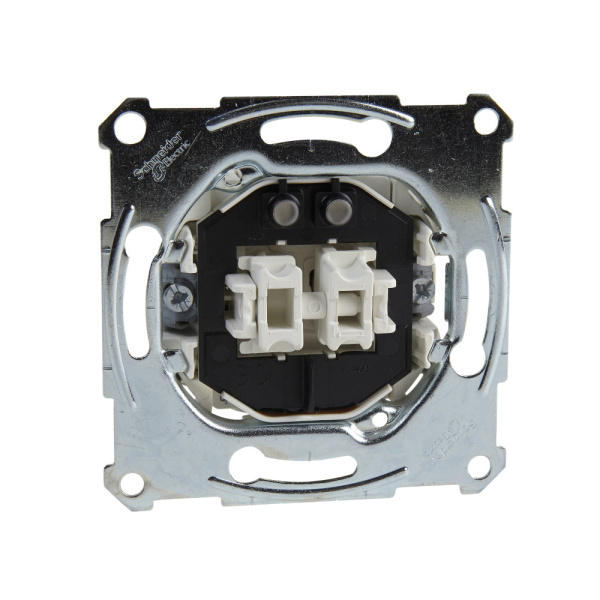 SE Merten Механизм выключателя 2-клавишного с подсветкой, 16AX MTN3635-0000