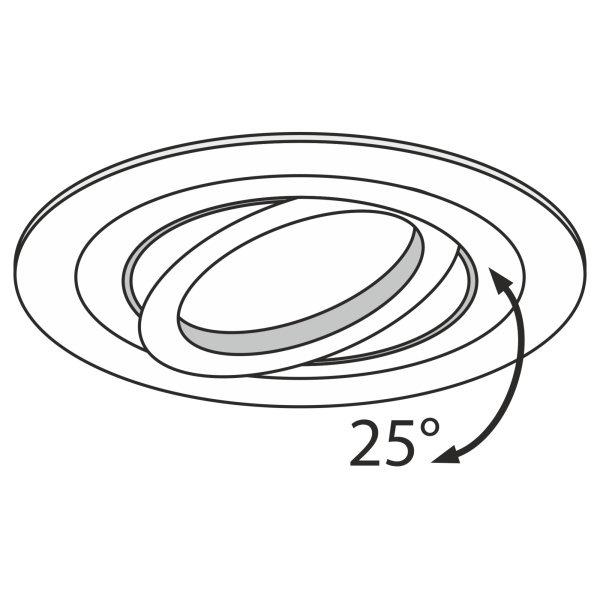 Купить Maytoni Technical Atom Серебро Встраиваемый светильник GU10 50W DL023-2-01S