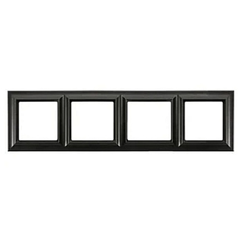 JUNG Eco Deco Рамка 4-поста термопласт черный матовый EPD484SWM