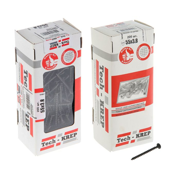 Tech-Krep Саморез ШСГД 3,8х55 (200 шт) - коробка с ок. 117914