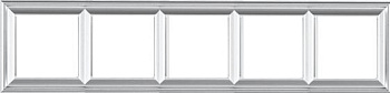 JUNG EcoProfi DECO Алюминий Рамка 5-ая EPD485AL