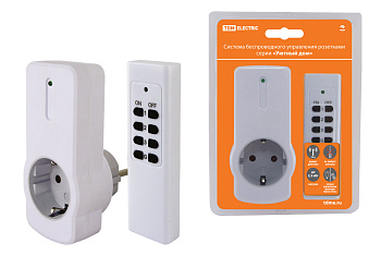 TDM Комплект для беспроводного управления розетками ПУ3-Р1.1 (1 приемник) "Уютный дом" SQ1508-0204