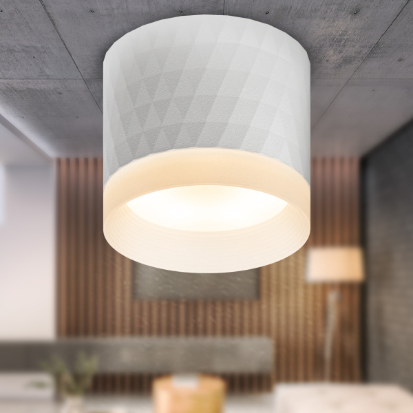 ЭРА Светильник настенно-потолочный спот ЭРА OL37 WH под GX53 IP20 белый