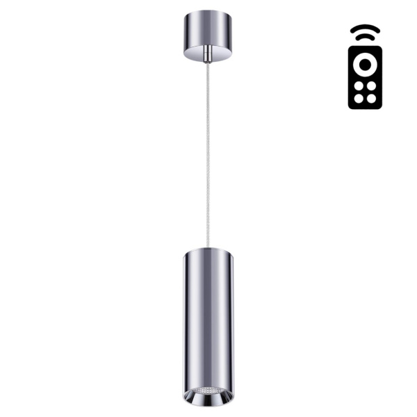 Novotech 358317 NT19 000 хром Накладной диммируемый св-к с пультом ДУ IP20 LED 3000-6500K 20W 220-240V DEMI