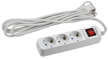 ЭРА UX-3es-5m Удлинитель c заземлением, 3x0,75мм2, c выкл. 3гн, 5м