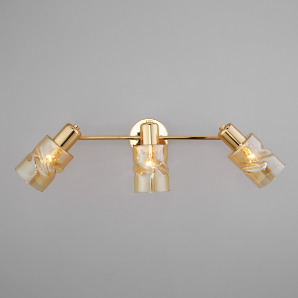 Купить Eurosvet Настенный светильник со стеклянными плафонами 20120/3 золото a057771