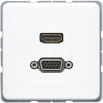 JUNG Мультимедиа-розетка, белый MACD1173WW