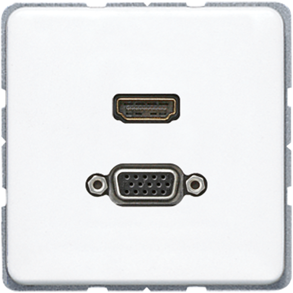 JUNG Мультимедиа-розетка, белый MACD1173WW