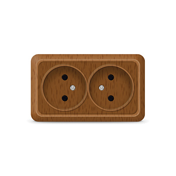 UNIVersal "Олимп" Розетка "Бук" 2-ая б/з 7946741