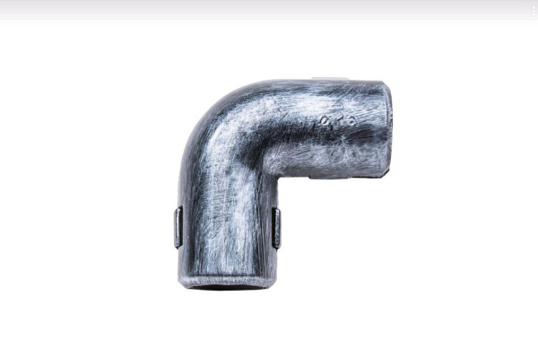 BIRONI Пластик Серебряный век Угол соедин. для труб 90 град. D16 5шт/уп BTU1-16-11-5