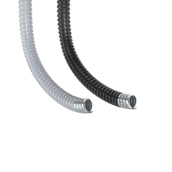 Купить DKC Металлорукав DN 20мм в герметичной ПВХ изоляции, Dвн 20,5 мм, Dнар 25,5, 50 м, цвет серый