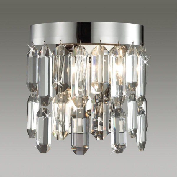 Купить Odeon Light 4985/2W HALL ODL22 383 хром/хрусталь Бра E14 2*40W DAKISA