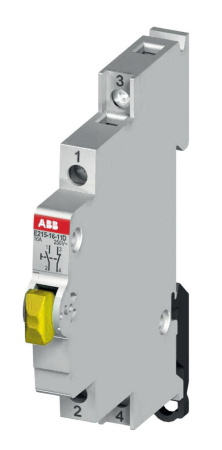 ABB E215-16-11E Кнопка с подсветкой желтая на DIN-рейку 2CCA703153R0001