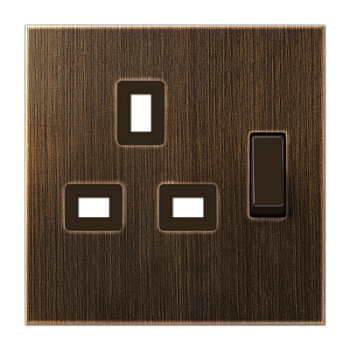 JUNG Накладка розетки БС антик BS2171MEATPL