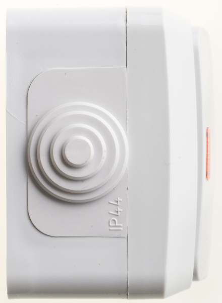 Купить Systeme Electric Этюд наруж Серый Выключатель 1-клавишный с подсветкой IP44