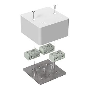 Промрукав Коробка огнестойкая разветвительная для кабель-канала 40-0460-FR6.0-4-6-Р Е15-Е60 85х85х45