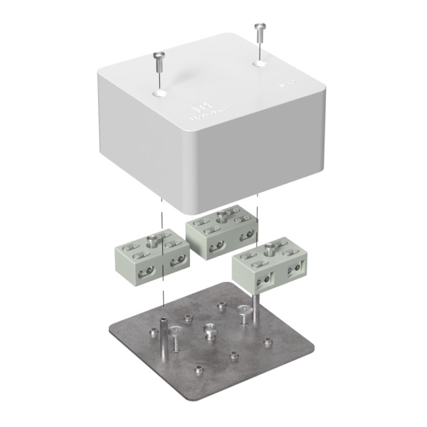 Промрукав Коробка огнестойкая разветвительная для кабель-канала 40-0460-FR6.0-4-6-Р Е15-Е60 85х85х45