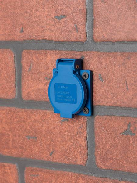 Купить EKF PROxima Розетка 112 панельная скрытая с крышкой 2Р+PЕ 16А 220В IP44