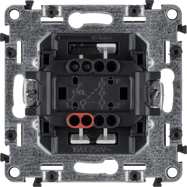 Купить Legrand Valena ALLURE DIY Сл.кость Переключатель 1-клавишный с подсветкой 10А 250В 752826