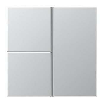 JUNG клавиша для выключателя 3 группы в сборе, алюминий AL2403TSA