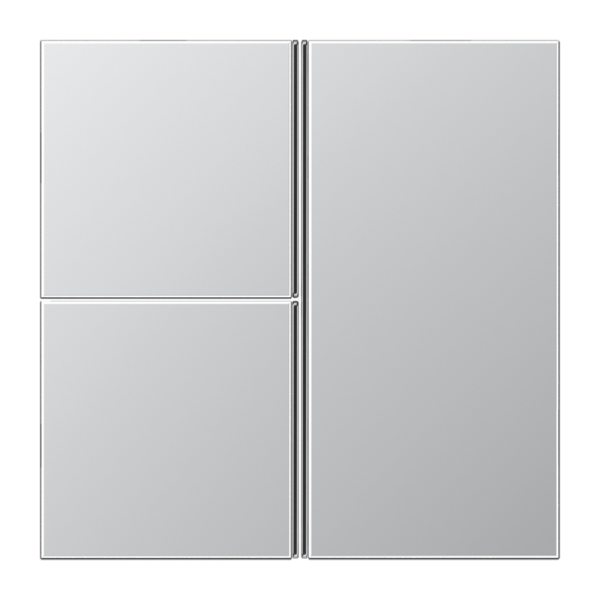 JUNG клавиша для выключателя 3 группы в сборе, алюминий AL2403TSA