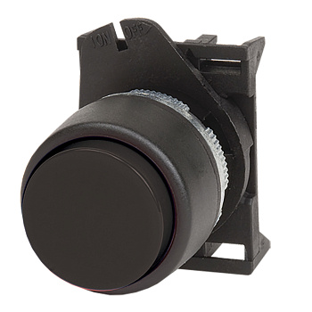 DKC Кнопка выпуклая без фиксации, черная