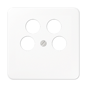 JUNG Крышка для SAT-TV-розетки с 4-мя гнездами белая CD561-4SAT2WW