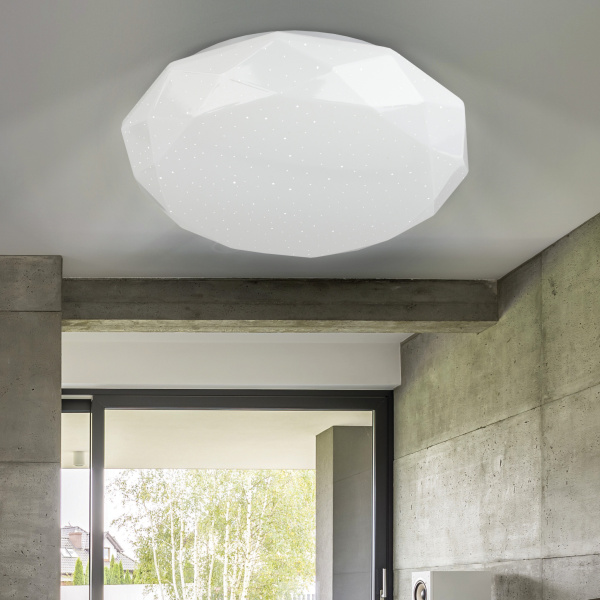 ЭРА Светильник потолочный светодиодный SPB-6-50-4K Sparkle без ДУ 50Вт 4000K