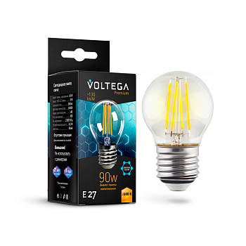 Voltega VG10-G45E27warm9W-F Шар Е27 2800К 9W Graphene 7138