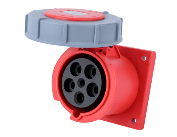 Dekraft Розетка для скрытой проводки 3Р+РЕ+N 63А 380В IP67 РЩ-103