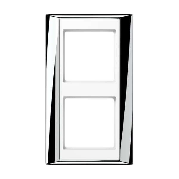 JUNG А Plus Хром/Белая Рамка 2-ая AP582GCRWW