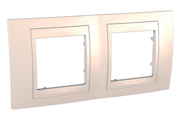 Купить SE Unica Хамелеон Беж/Беж Рамка 2-ая горизонтальная MGU6.004.25