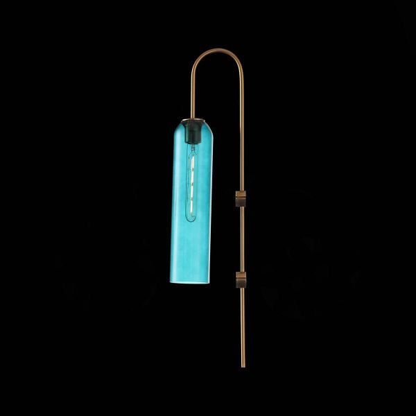 Купить ST Luce SL1145.381.01 Светильник настенный Латунь/Голубой E27 1*60W