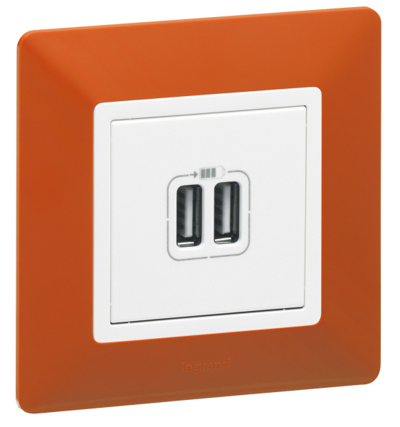 Купить Legrand Valena LIFE DIY Бел Розетка 2-ая USB 240В/5В 1500мА 753412